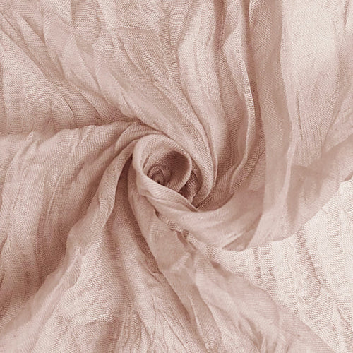 10 ft x 38" Premium Gauze Cheesecloth Table Runner - Blush Pink/Rose Gold (1pc)