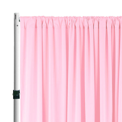 10 ft x 62" Spandex 4-Way Stretch Event Backdrop Curtain Drape Panel - Pink (1pc)