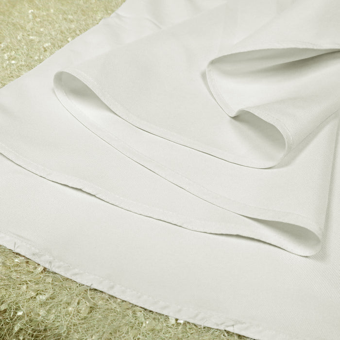108" Seamless Round Economy Polyester Tablecloth - Ivory (1pc)