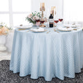 108" Seamless Round Seersucker Polyester Tablecloth - Dusty Blue (1pc)