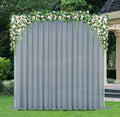 12 ft x 57" Chiffon Event Backdrop Curtain Drape Panel - Dusty Blue (1pc)
