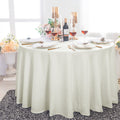 132" Round Rustic Panama Linen Tablecloth - Ivory (1pc)