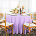 132" Seamless Round Economy Polyester Tablecloth - Lavender (1pc)