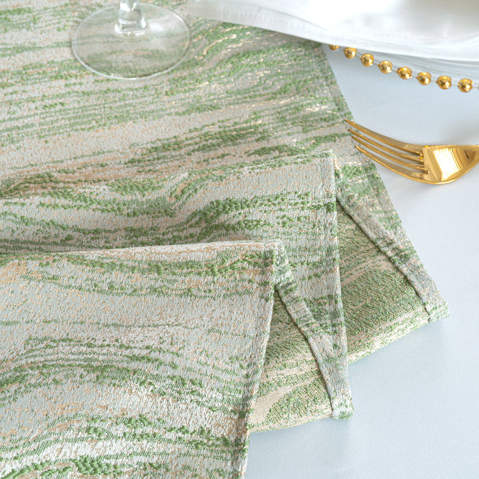 13"x108" Galilean Jacquard Polyester Table Runner - Sage Green (1pc)