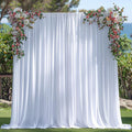 14 ft x 62" Spandex 4-Way Stretch Event Backdrop Curtain Drape Panel - White (1pc)