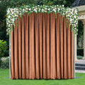 16 ft x 57" Ice Crushed Velvet (200 GSM) Event Backdrop Curtain Drape Panel - Copper (1pc)