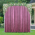 16 ft x 57" Ice Crushed Velvet (200 GSM) Event Backdrop Curtain Drape Panel - Mauve (1pc)