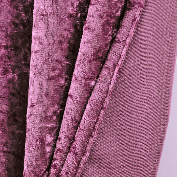 16 ft x 57" Ice Crushed Velvet (200 GSM) Event Backdrop Curtain Drape Panel - Mauve (1pc)