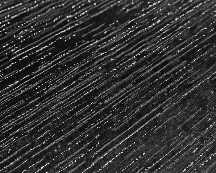 20"x20" Chenille Shimmer Metallic Jacquard Velvet Napkins - Black (10pcs/pk)