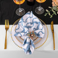 20"x20" Miramar Scuba (Wrinkle-Free) Napkins - Dusty Blue (10pcs/pk)