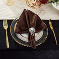 20"x20" Scuba (Wrinkle-Free) Napkins - Chocolate (10pcs/pk)