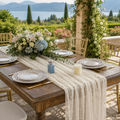 30"x120" Pearl Sheer Tulle Table Runner - Ivory (1pc)