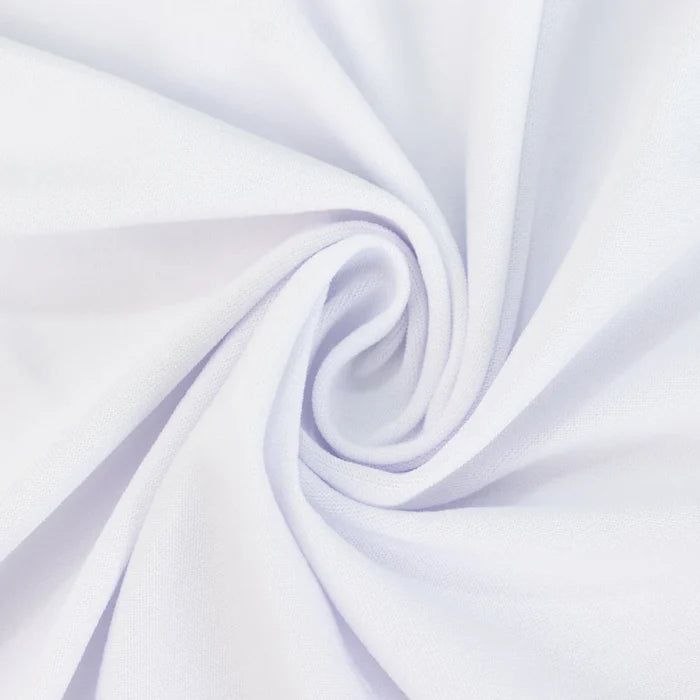 32 ft x 62" Spandex 4-Way Stretch Event Ceiling Drapery Backdrop Panel - White (1pc)