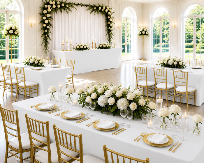 5 Ft Rectangular Spandex Table Cover - White (1pc)