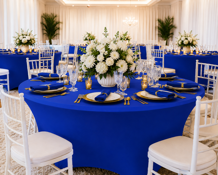 5 Ft Round Spandex Table Cover - Royal Blue (1pc)
