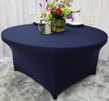 6 Ft Round Spandex Table Cover - Navy Blue (1pc)