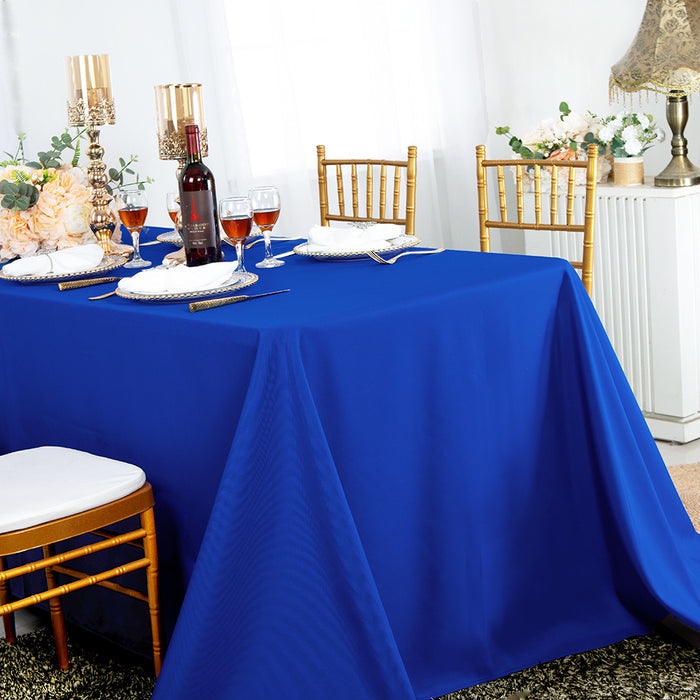 60"x102" Seamless Rectangular Economy Polyester Tablecloth - Royal Blue (1pc)
