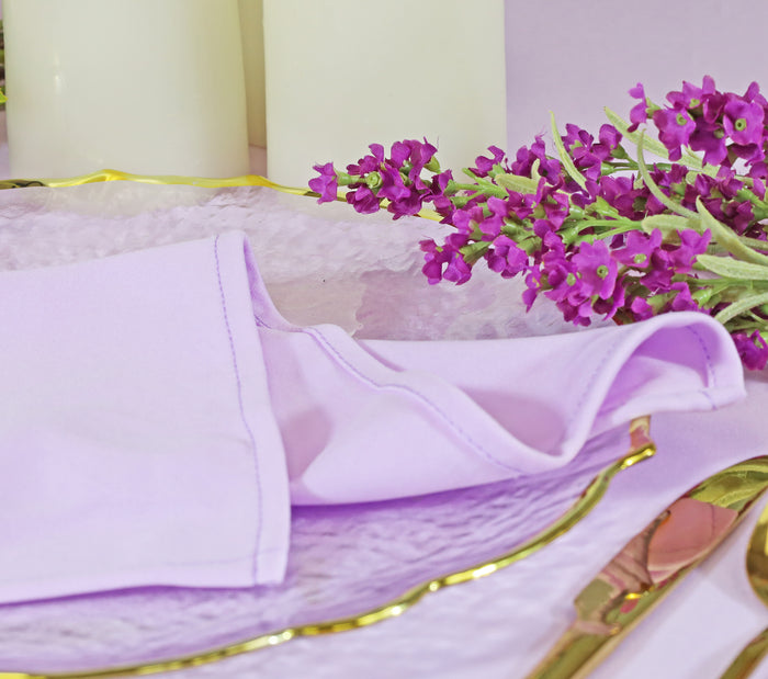 60"x120" Seamless Rectangular Scuba (Wrinkle-Free) Tablecloth - Lavender (1pc)