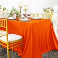 60"x120" Seamless Rectangular Scuba (Wrinkle-Free) Tablecloth - Orange (1pc)