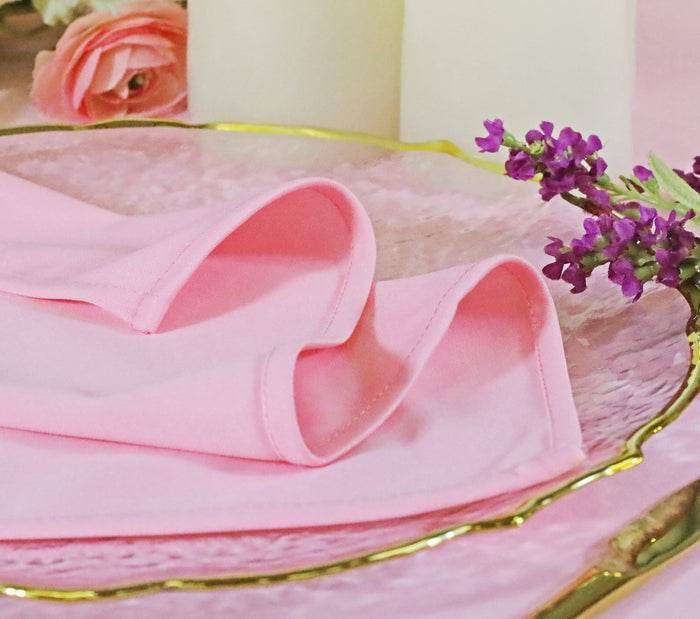 60"x120" Seamless Rectangular Scuba (Wrinkle-Free) Tablecloth - Pink (1pc)