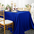 60"x120" Seamless Rectangular Scuba (Wrinkle-Free) Tablecloth - Royal Blue (1pc)