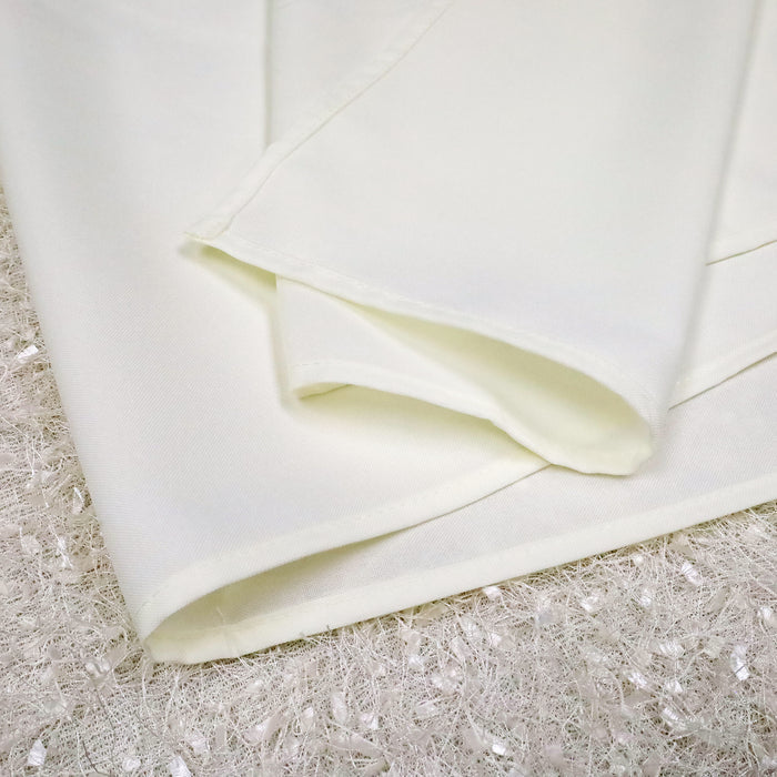 60"x126" Seamless Rectangular Economy Polyester Tablecloth - Ivory (1pc)