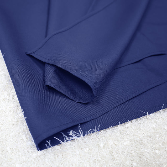 60"x126" Seamless Rectangular Economy Polyester Tablecloth - Navy Blue (1pc)