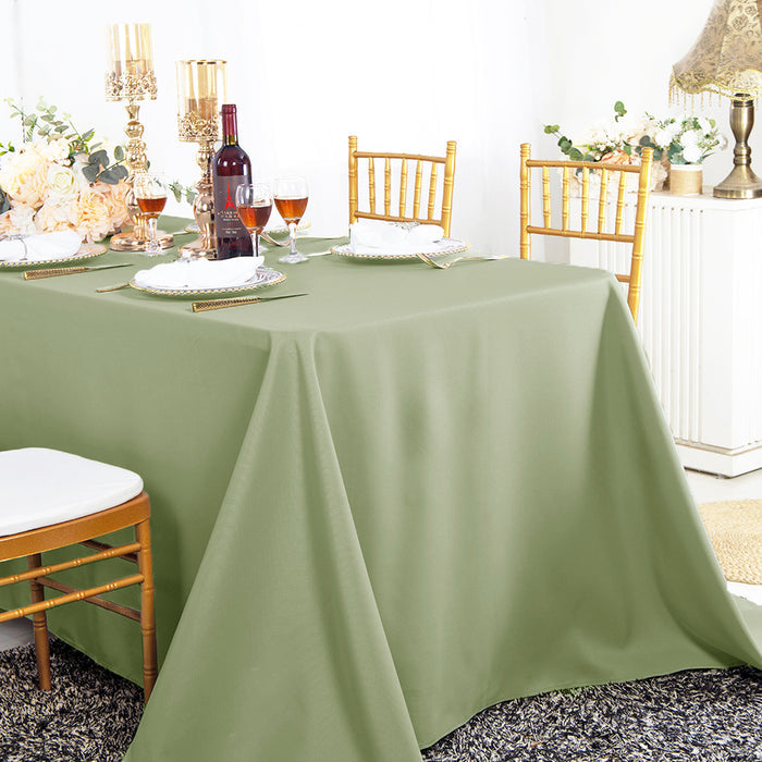 60"x126" Seamless Rectangular Economy Polyester Tablecloth - Sage Green (1pc)