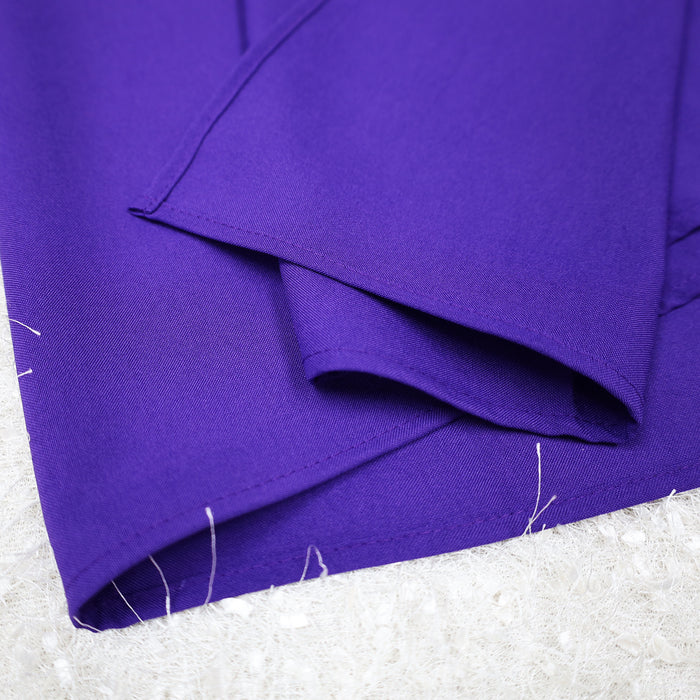 72"x120" Seamless Rectangular Premium Polyester Tablecloth - Regency Purple (1pc)