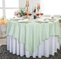72"x72" Seamless Square Seersucker Polyester Tablecloth/Table Overlay - Sage Green (1pc)