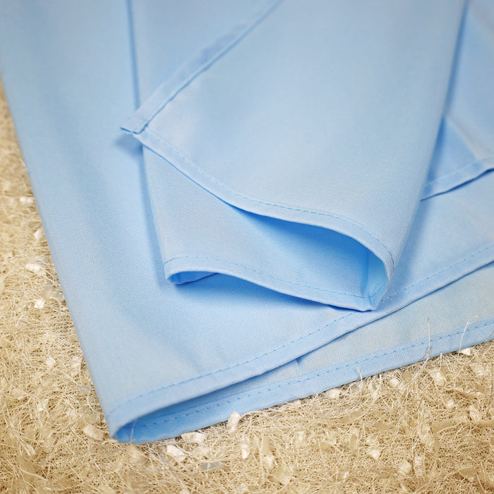 90"x132" Seamless Rectangular Economy Polyester Tablecloth - Baby Blue (1pc)