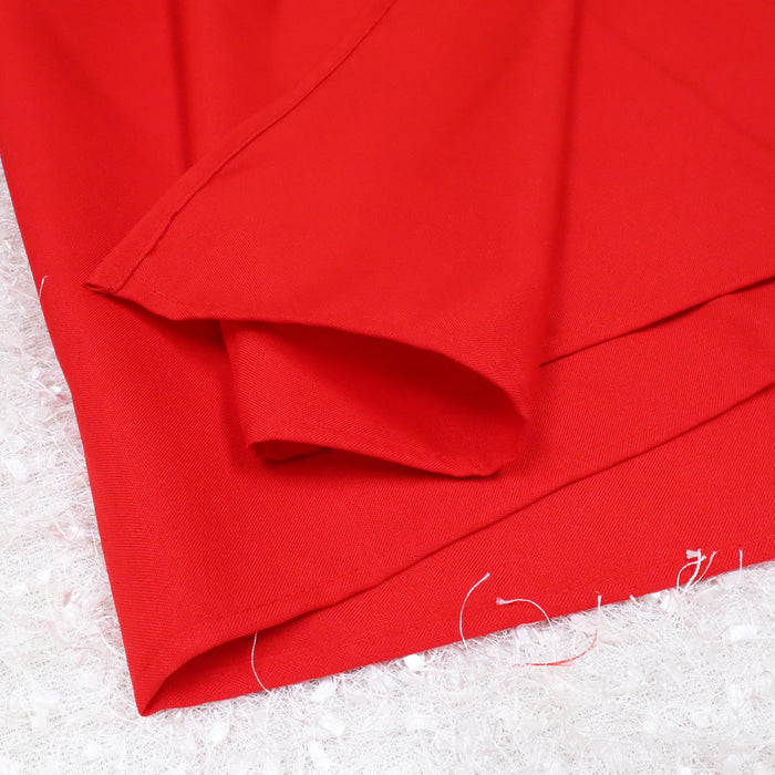 90"x132" Seamless Rectangular Economy Polyester Tablecloth - Red (1pc)