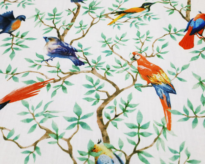 90"x132" Seamless Rectangular Faux Linen Tablecloth - Arboreal (1pc)