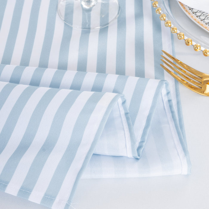 90"x132" Seamless Rectangular Seersucker Polyester Tablecloth - Dusty Blue (1pc)
