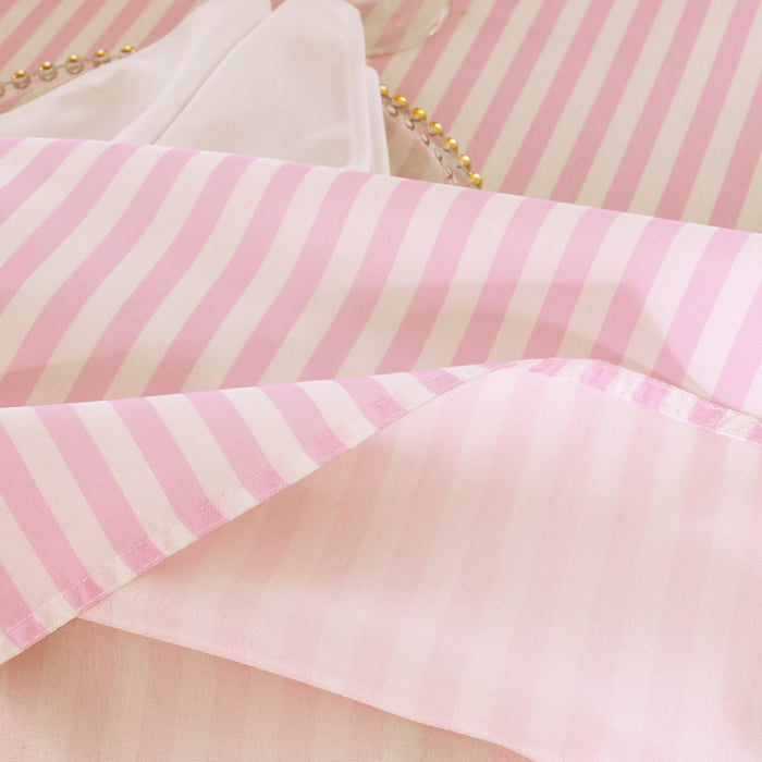 90"x132" Seamless Rectangular Seersucker Polyester Tablecloth - Pink (1pc)