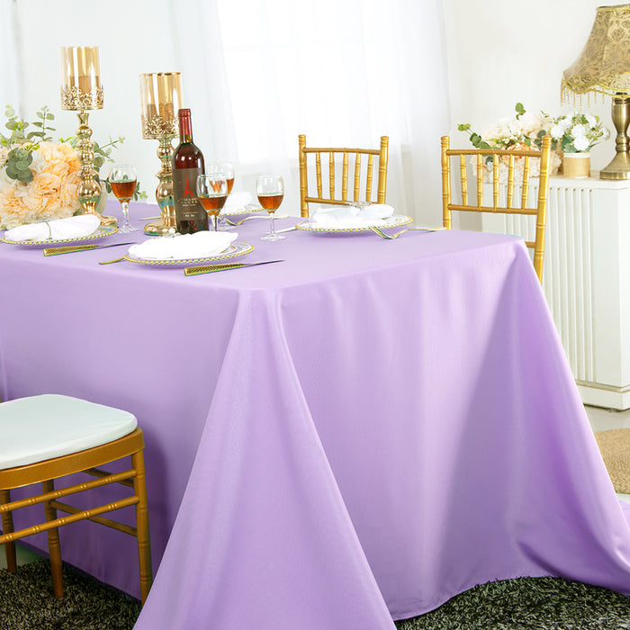 90"x156" Seamless Rectangular Economy Polyester Tablecloth - Lavender (1pc)