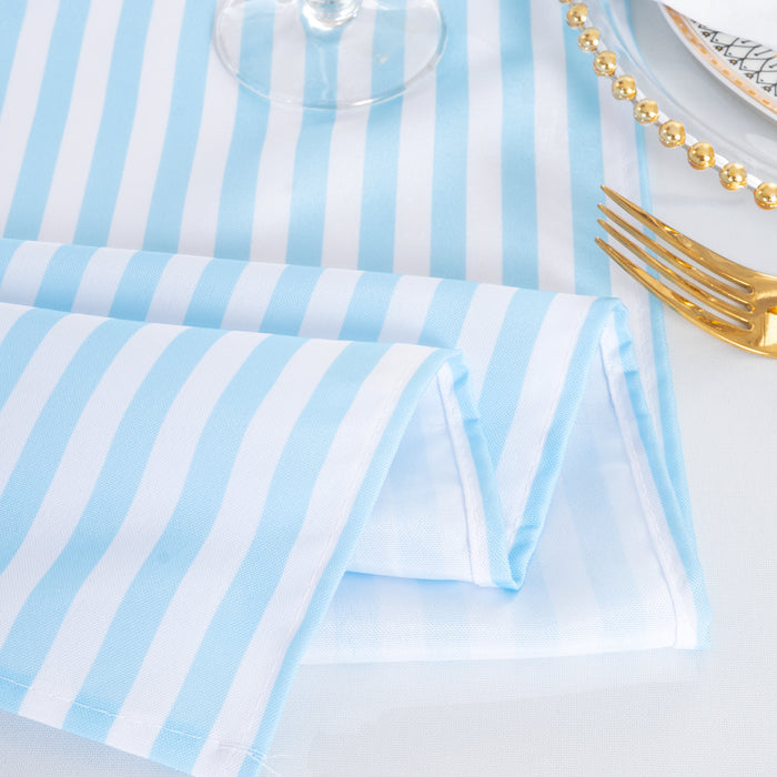 90"x156" Seamless Rectangular Seersucker Polyester Tablecloth - Baby Blue (1pc)