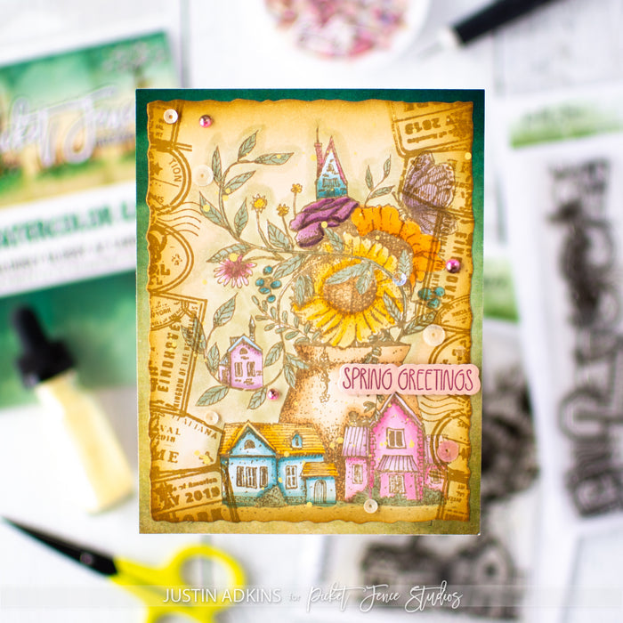 A Spring Retreat with Coordinating Die Set - 1 LEFT