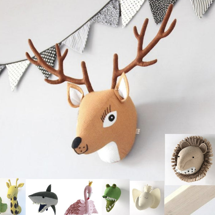 Animal Head Wall Decor - Cozy Nursery