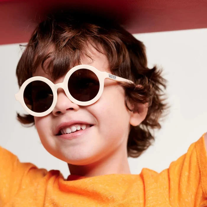 Babiators Kids Euro Round Sweet Cream Sunglasses with Amber lens