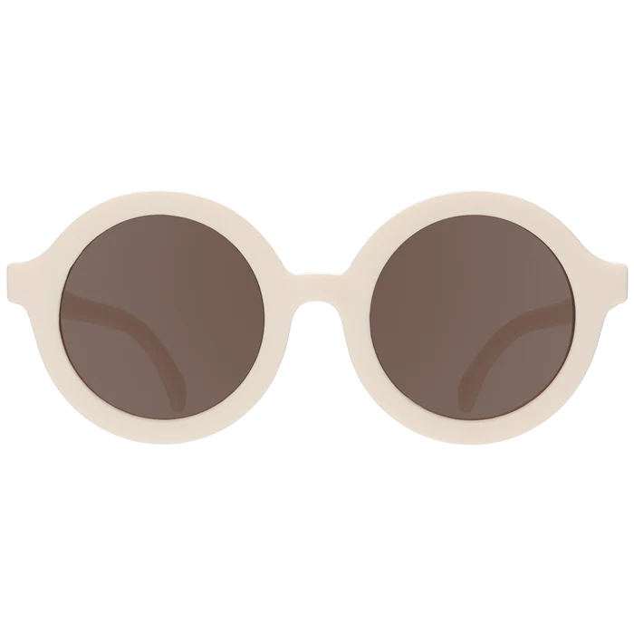 Babiators Kids Euro Round Sweet Cream Sunglasses with Amber lens