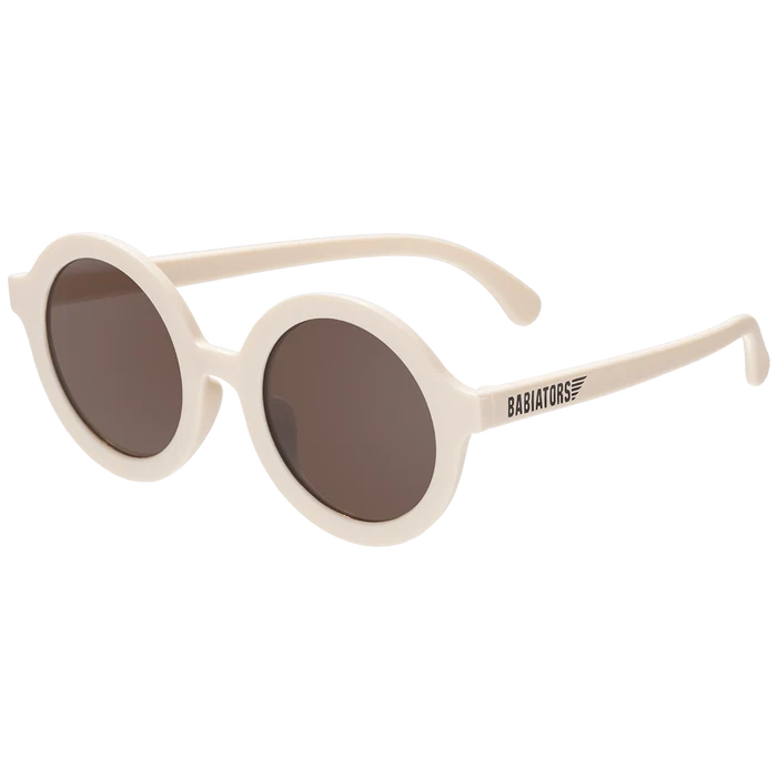 Babiators Kids Euro Round Sweet Cream Sunglasses with Amber lens