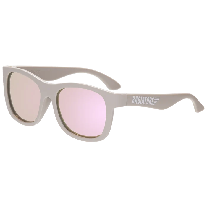 Babiators Kids Polarized Navigator Sunglasses Hipster w/ Mirrored Lens