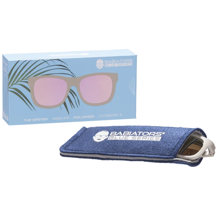 Babiators Kids Polarized Navigator Sunglasses Hipster w/ Mirrored Lens