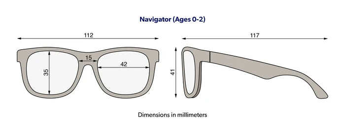 Babiators Kids Polarized Navigator Sunglasses Hipster w/ Mirrored Lens