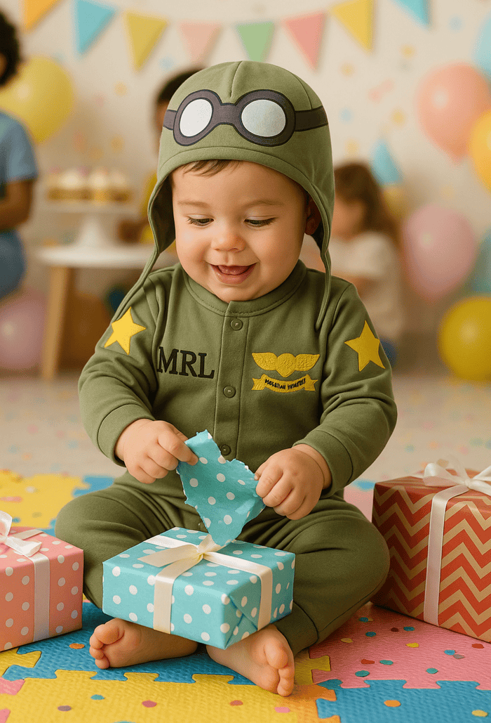 Baby Aviator Costume - Cozy Nursery