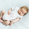 Baby Boys Smocked Embroidered Diamond Creeper