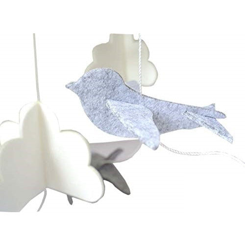 Baby Crib Mobile Birds & Clouds - Cozy Nursery