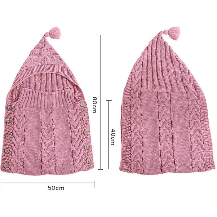 Baby Winter wrap with  tassel - Cozy Nursery