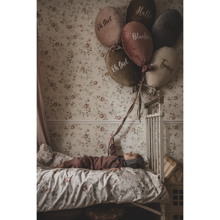 BALLOON PILLOW OH BOY (CREAM-CARAMEL) - Cozy Nursery